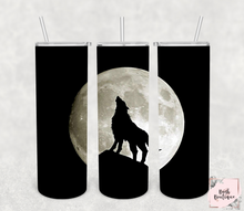 Load image into Gallery viewer, Wolf 20 ounce tumbler designs
