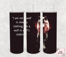 Load image into Gallery viewer, Wolf 20 ounce tumbler designs
