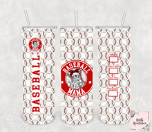 Load image into Gallery viewer, Baseball mama 20 ounce tumblers
