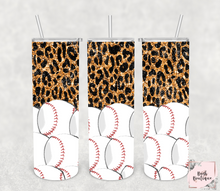 Load image into Gallery viewer, Cheetah print sports 20 ounce tumblers
