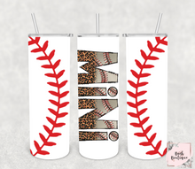 Load image into Gallery viewer, Baseball mini 20 ounce tumbler
