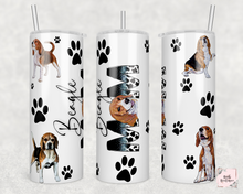 Load image into Gallery viewer, Beagle mom 20 ounce tumblers
