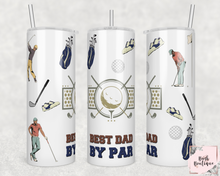 Load image into Gallery viewer, Best dad by par 20 ounce tumbler
