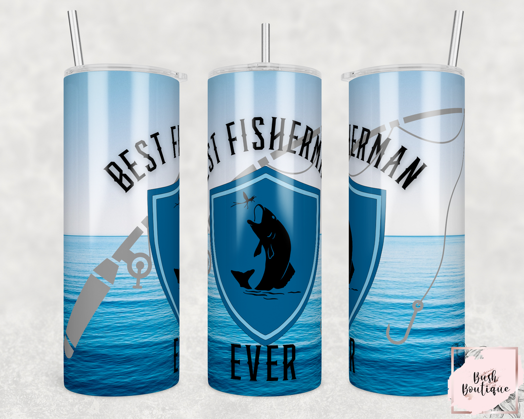 Best fisherman ever 20 ounce tumbler