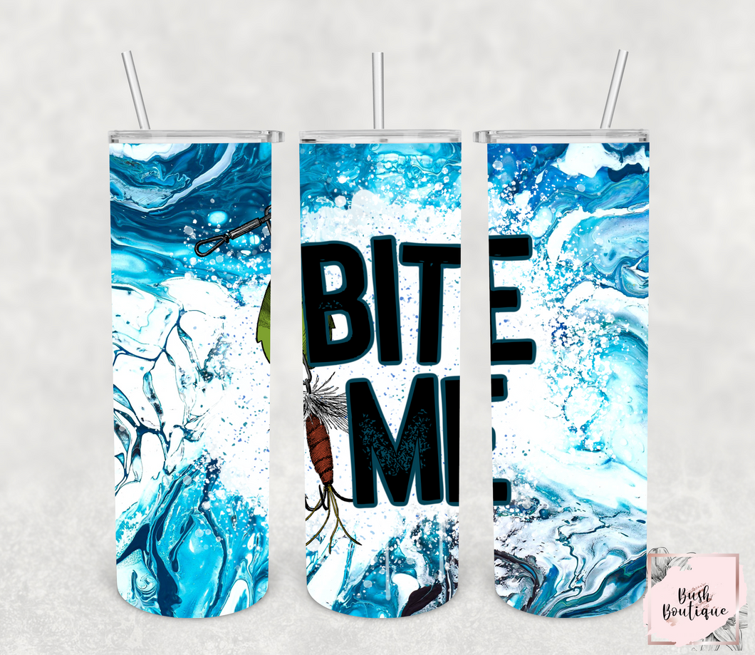 Bite me 20 ounce tumbler