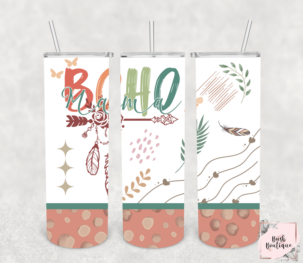 Boho Mama 20 ounce tumbler