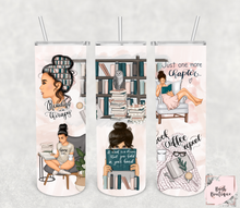 Load image into Gallery viewer, Bookish Collage 20 ounce tumbler
