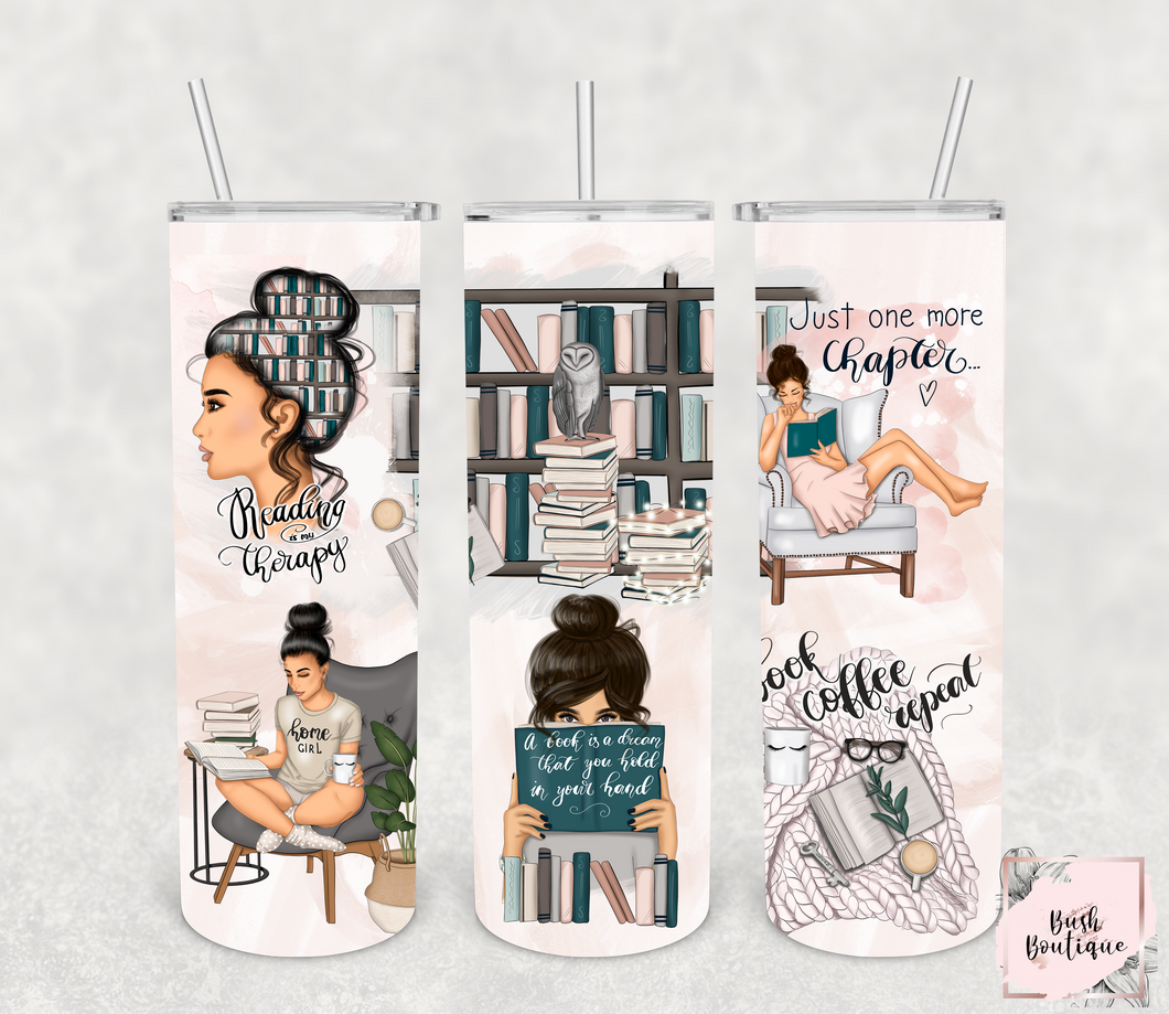 Bookish Collage 20 ounce tumbler