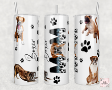 Load image into Gallery viewer, Boxer mom 20 ounce tumbler
