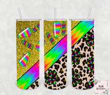 Load image into Gallery viewer, Cheetah print sports 20 ounce tumblers
