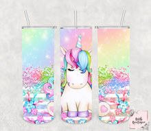 Load image into Gallery viewer, Unicorn 20 ounce tumbler designs
