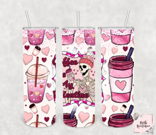 Load image into Gallery viewer, Coffee is my Valentine 20 ounce tumbler
