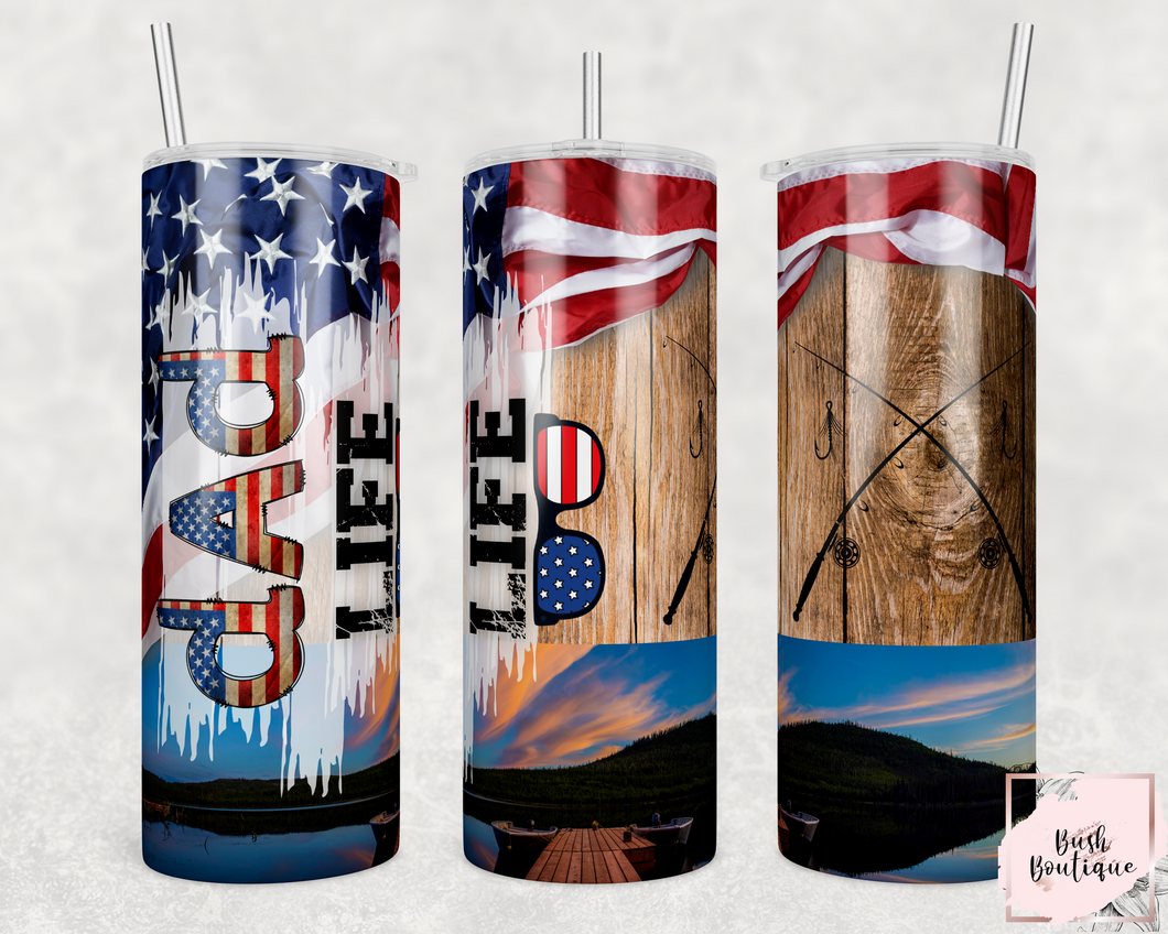 Dad life 20 ounce tumblers