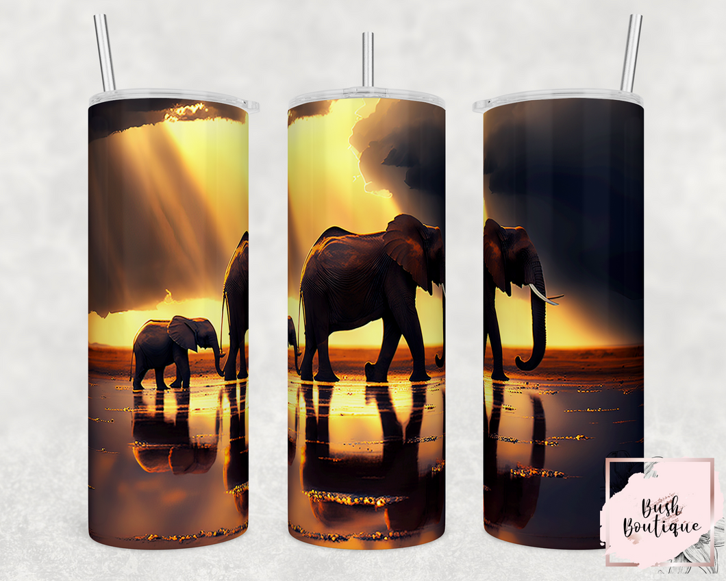 Elephants 20 ounce tumbler