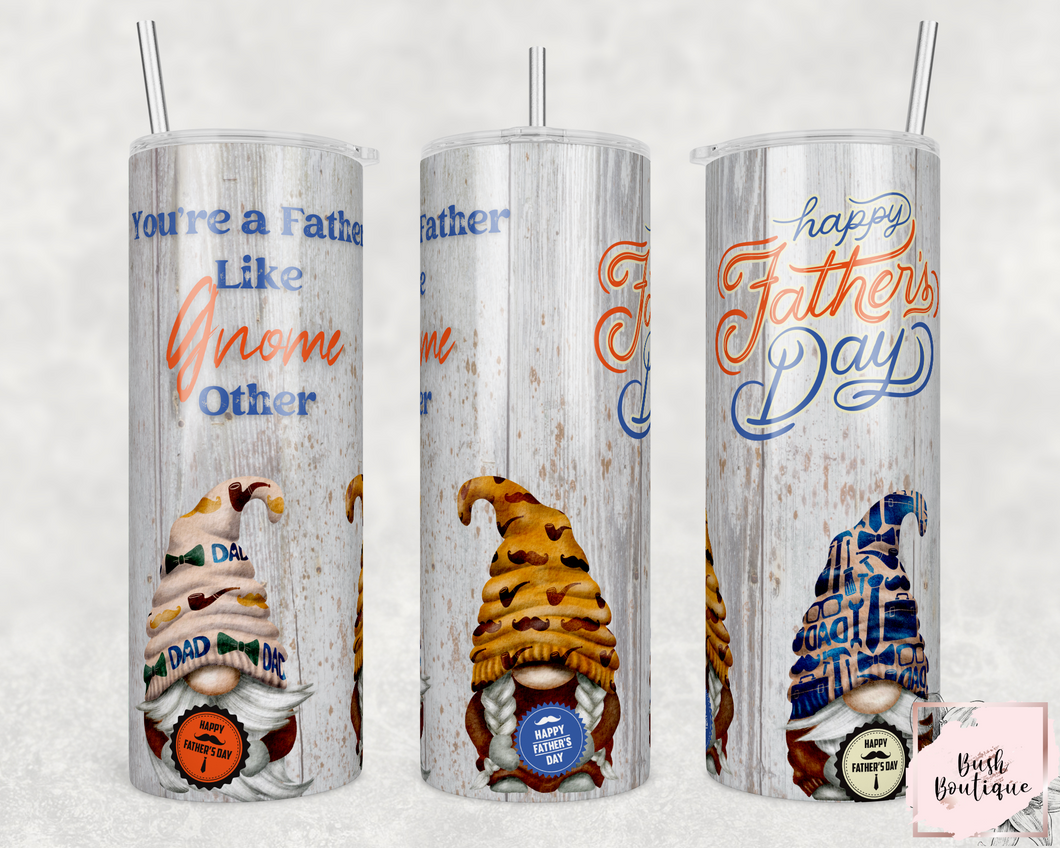 Father's day gnomes 20 ounce tumbler