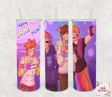 Load image into Gallery viewer, Happy pride month 20 ounce tumbler
