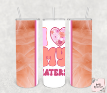 Load image into Gallery viewer, I love my haters 20 ounce tumbler
