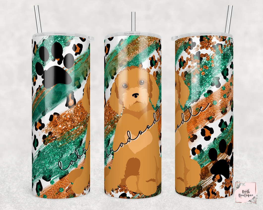 Labradoodle mom 20 ounce tumblers