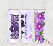 Load image into Gallery viewer, Lupus awareness 20 ounce tumbler
