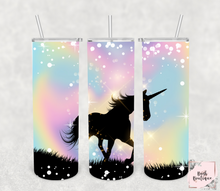 Load image into Gallery viewer, Unicorn 20 ounce tumbler designs
