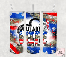 Load image into Gallery viewer, Military wife 20 ounce tumbler
