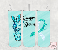 Load image into Gallery viewer, Ovarian cancer awareness 20 ounce tumbler
