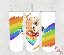 Load image into Gallery viewer, Pride pup 20 ounce tumbler
