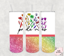 Load image into Gallery viewer, Pride vibes 20 ounce tumbler
