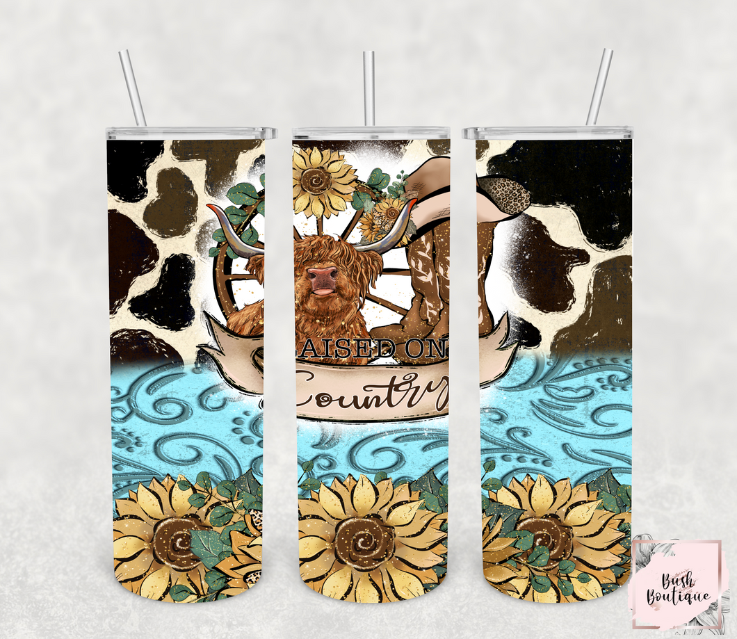 Raised on country 20 ounce tumbler