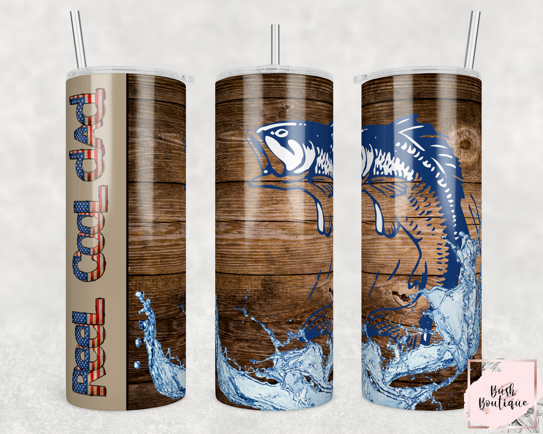 Reel cool dad 20 ounce tumbler