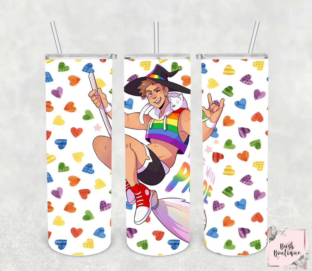 Ride with pride 20 ounce tumbler