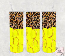 Load image into Gallery viewer, Cheetah print sports 20 ounce tumblers
