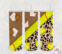 Load image into Gallery viewer, Cheetah print sports 20 ounce tumblers
