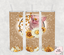 Load image into Gallery viewer, Sunflower animals 20 ounce tumbler
