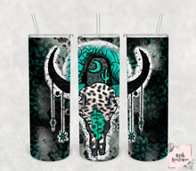 Load image into Gallery viewer, Turquoise bull 20 ounce tumbler
