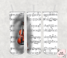 Load image into Gallery viewer, Violin 20 ounce tumbler
